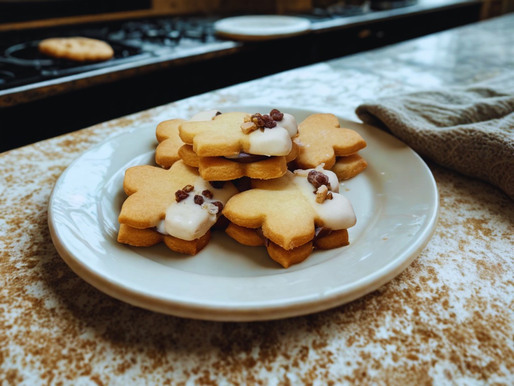 Kwiatek z nadzieniem czekoladowym